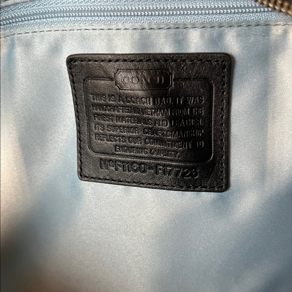 Coach Black and Gray Signature Shoulder Bag - Picture 5 of 5